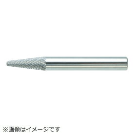 トラスコ中山｜TRUSCO NAKAYAMA 超硬バー　テーパー型　Φ6（14°）X刃長16X軸6　シングル　TB7C060S