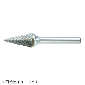 トラスコ中山｜TRUSCO NAKAYAMA 超硬バー　テーパー型Φ12.7（28°）X刃長22X軸6　シングル　TB5C127S