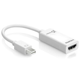 j5 create｜ジェイファイブクリエイト 映像変換アダプタ [miniDisplayPort オス→メス HDMI] ホワイト JDA159 12.5cm [HDMI⇔miniDisplayPort]