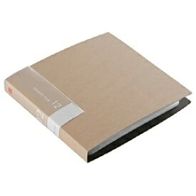 BUFFALO｜バッファロー DVD/CD対応 ファイルケース ブックタイプ 12枚収納 ベージュ BSCD01F12BG[BSCD01F12BG]