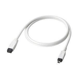 ELECOM�b�G���R�� FireWire�P�[�u�� �i9�s���|4�s���E1.0m�j�@IE-941WH�yrb_ cable_cpn�z