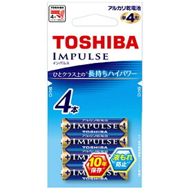 東芝｜TOSHIBA LR03H 4EC 単4電池 IMPULSE（インパルス） [4本 /アルカリ][LR03H4EC]