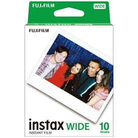 富士フイルム｜FUJIFILM チェキ　インスタントフィルム　カラー instax WIDE ホワイト [10枚 /1パック][INSTAXWIDEWW1] 【代金引換配送不可】