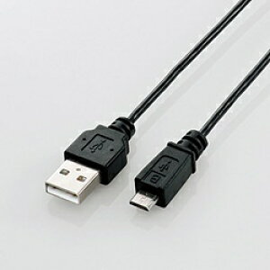 ELECOM�b�G���R�� �X�}�[�g�t�H���p�mUSB microB�n�@USB2.0�P�[�u�� �[�d�E�]�� �i2.0m�E�u���b�N�j�@U2C-AMBX20BK[U2CAMBX20BK]