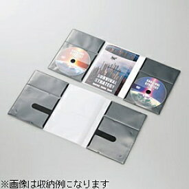 エレコム｜ELECOM DVD/CD対応 スリム収納ソフトケース トールケースサイズ 2枚収納×10 ブラック CCD-DP2D10BK[CCDDP2D10BK]