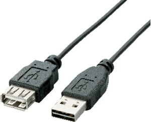 ELECOMbGR 1.5m USB2.0P[u yAźyAz [ʑ}^Cv] iubNj U2C-DE15BKyrb_ cable_cpnz