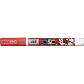 三菱鉛筆｜MITSUBISHI PENCIL POSKA(ポスカ) 水性ペン ラメ入 細字 レッド PC3ML.15[PC3ML15]