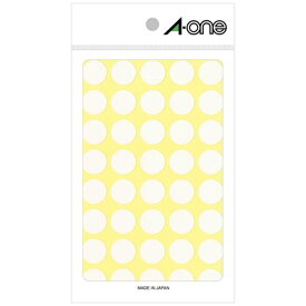 A-one｜エーワン カラーラベル 白 07030 [14シート /40面 /光沢]