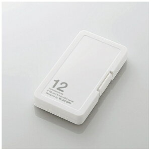 ELECOMbGR SD/microSDJ[hP[X[vX`bN^Cv] SD 6{microSD 6 zCg CMC-SDCPP12WH[CMCSDCPP12WH]