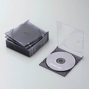 ELECOMbGR Blu-ray/DVD/CDΉ XP[X 1[×10 NAubN CCD-JSCS10CBK[CCDJSCS10CBK]