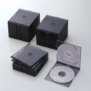 ELECOMbGR Blu-ray/DVD/CDΉ XP[X 2[×50 NAubN CCD-JSCSW50CBK[CCDJSCSW50CBK]