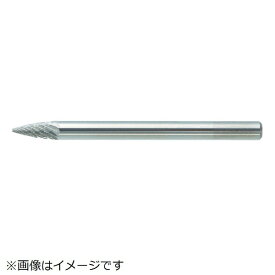 トラスコ中山｜TRUSCO NAKAYAMA 超硬バー　トンガリ型　Φ3X刃長9．5X軸3　シングルカット　TB4A031S