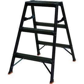 トラスコ中山｜TRUSCO NAKAYAMA アルミ製踏台　3段　高強度型　黒　TSAF3BK