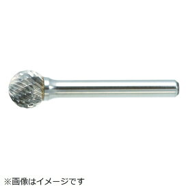 トラスコ中山｜TRUSCO NAKAYAMA 超硬バー　球型　Φ16X刃長14X軸6　シングルカット　TB8C160S