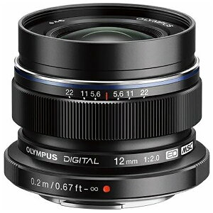 OLYMPUS�b�I�����p�X �J���������Y ED 12mm F2.0 M.ZUIKO DIGITAL�i�Y�C�R�[�f�W�^���j �u���b�N [�}�C�N���t�H�[�T�[�Y /�P�œ_�����Y][ED12MMF2.0�u���b�N]