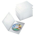 ELECOM｜エレコム Blu-ray/DVD/CD対応 トールケース 1枚収納×10 クリア CCD-DVD03CR[CCDDVD03CR]【rb_pcp】