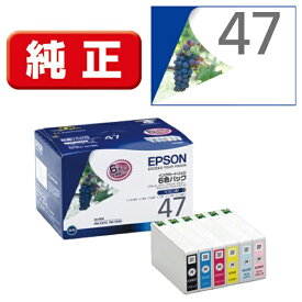 EPSON｜エプソン IC6CL47 純正プリンターインク Colorio（カラリオ） 6色パック[IC6CL47]