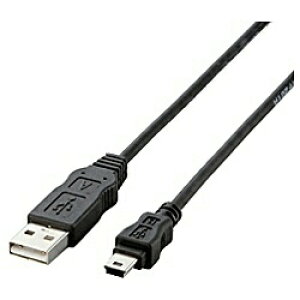 ELECOM�b�G���R�� ���Ή�USB2.0�P�[�u�� AminiB�^�C�v �i3.0m�E�u���b�N�j�@USB-ECOM530[USBECOM530]�yrb_pcacc�z