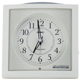 CASIO｜カシオ 目覚まし時計 【wave ceptor（ウェーブセプター）】 ホワイト TQT251NJ7BJF [アナログ /電波自動受信機能有][TQT251NJ7BJF]
