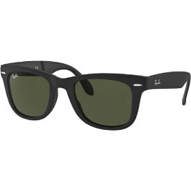 【エントリーで最大全額ポイント還元｜7/18迄】 RayBan｜レイバン WAYFARER FOLDING RB4105 601S 50mm マットブラック/グリーンクラシックG-15【ew21_rb】
