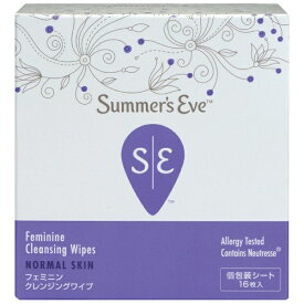 ピルボックスジャパン｜PILLBOX JAPAN サマーズイブ フェミニンクレンジングワイプ （16枚入）〔サニタリー用品（生理用品）〕