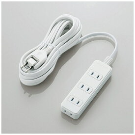 ELECOM｜エレコム 電源タップ ホワイト T-ST02-22450WH [5.0m /4個口 /スイッチ無][TST0222450WH]