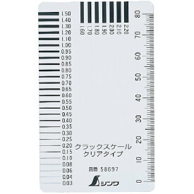 シンワ測定｜Shinwa Rules クラックスケールクリアタイプ　58697