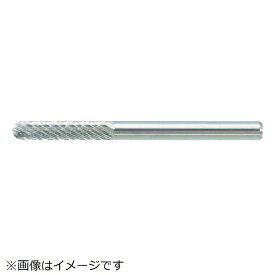 トラスコ中山｜TRUSCO NAKAYAMA 超硬バー　先丸円筒型　Φ3X刃長14X軸3　シングルカット　TB2A030S