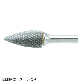 トラスコ中山｜TRUSCO NAKAYAMA 超硬バー　トンガリ型　Φ6X刃長12．7X軸6　ロング　ダブル　TB4C060L150