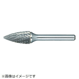 トラスコ中山｜TRUSCO NAKAYAMA 超硬バー　トンガリ型　Φ9．5X刃長19X軸6　コースカット　TH4C095