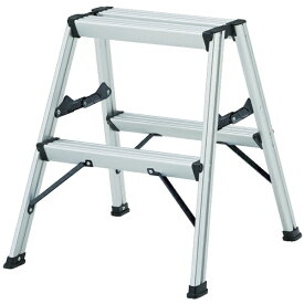 トラスコ中山｜TRUSCO NAKAYAMA アルミ製踏台　2段　高強度型　シルバー　TSAF2SV