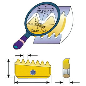 ノガジャパン｜NOGA ミルスレッドNPTねじ用チップ　1218NPTMT7