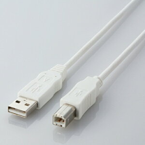ELECOM�b�G���R�� 5.0m USB2.0�P�[�u�� �yA�z�́yB�z [�G�R�^�C�v] �i�z���C�g�j USB2-ECO50WH[USB2ECO50WH]�yrb_pcacc�z