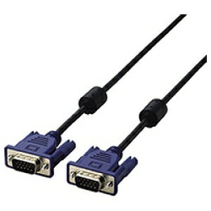 ELECOM�b�G���R�� �f���ϊ� �P�[�u�� D-sub15�s�� ( VGA - VGA ) �X���� RoHs�Ή� D�T�u �f�B�X�v���C ���j�^�[ �v���W�F�N�^�[ ���p �����b�L �T�r�h�~ 1.5m �u���b�N �� �u���b�N CAC-15BK [1.5m][CAC15BK]�yrb