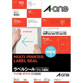 A-one｜エーワン マルチプリンタラベル ホワイト 28423 [B4 /100シート /1面 /マット]