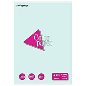 長門屋商店｜NAGATOYA 〔各種プリンタ〕カラーペーパー 中厚口 0.09mm [B4 /100枚] ナ-2210 水[ナ2210]