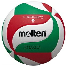 モルテン｜molten バレーボール4000（5号球） 白×赤×緑 V5M4000