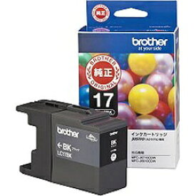 brother｜ブラザー LC17BK 【ブラザー純正】インクカートリッジブラック(大容量)　LC17BK　対応型番：MFC-J6910CDW、MFC-J6710CDW、MFC-J6510DW、MFC-J5910CDW　他 ブラック[LC17BK]