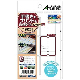 A-one｜エーワン メディアラベル マット 特大 手書きもプリントもできるラベル 26201 [はがき /10シート /6面 /マット]