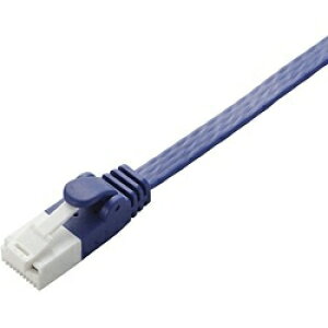 ELECOM�b�G���R�� LAN�P�[�u�� Cat6A 10m �t���b�g�^�C�v �X�����R�l�N�^�[ 10GBASE-T�Ή� �c���܂�h�~ �u���[���^���b�N �u���[���^���b�N LD-GFAT/BM100 [10m /�J�e�S���[6A /�t���b�g]