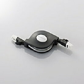 ELECOM｜エレコム LANケーブル ブラック LD-MCTGT/BK2 [2.5m /カテゴリー6 /巻き取り式]