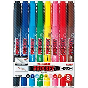 �O�H���M�bMITSUBISHI PENCIL PROCKEY(�v���b�L�[) �T�C���y�� �ɍׁE�׎��ېc 8�F�Z�b�g PM120T8CN