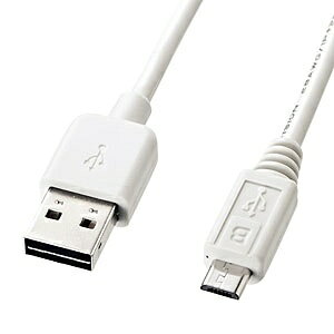 �T�����T�v���C�bSANWA SUPPLY 0.2m USB2.0�P�[�u���yA�z�́ymicroB�z ���ʑ}���^�C�v�i�z���C�g�j�@KU-RMCB02W[KURMCB02W]