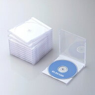 ELECOM｜エレコム Blu-ray DVD CDケース 1枚収納 標準10.4mm 背ラベル収納対応 インデックスカード対応 1…
