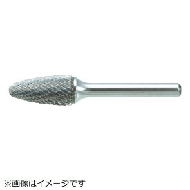 トラスコ中山｜TRUSCO NAKAYAMA 超硬バー　砲弾型　Φ12．7X刃長25X軸6　シングルカット　TB3C127S