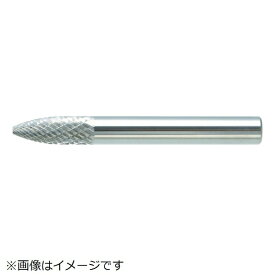 トラスコ中山｜TRUSCO NAKAYAMA 超硬バー　トンガリ型　Φ8X刃長19X軸6　ダブルカット　TB4C080