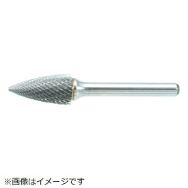 トラスコ中山｜TRUSCO NAKAYAMA 超硬バー　トンガリ型　Φ12．7X刃長25X軸6　シングルカット　TB4C127S