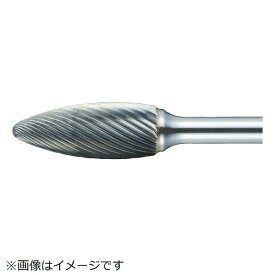 トラスコ中山｜TRUSCO NAKAYAMA 超硬バー　楕円型　Φ8X刃長19X軸6　ロング　ダブルカット　TB51C080L150