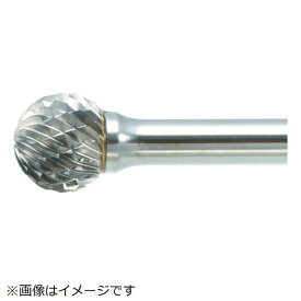 トラスコ中山｜TRUSCO NAKAYAMA 超硬バー　球型　Φ12.7X刃長11X軸6　ロング　シングルカット　TB8C127SL150