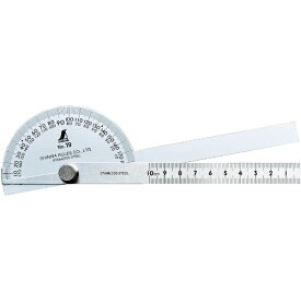 シンワ測定｜Shinwa Rules プロトラクターNo．19　シルバー2本竿　62490